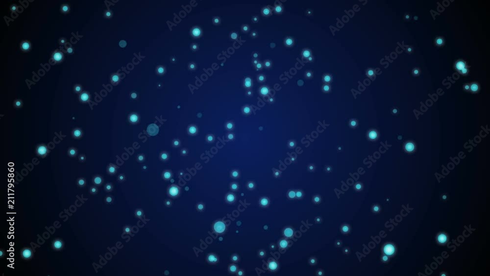 Dark blue bubble glowing bokeh background. Dark blue bubble glowing bokeh background.