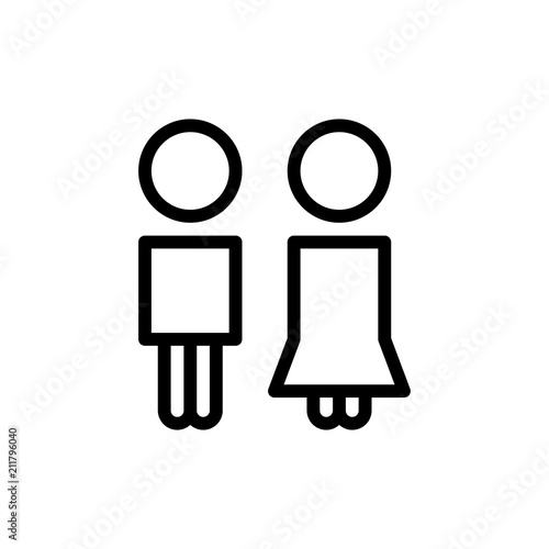 toilet icon vector illustration