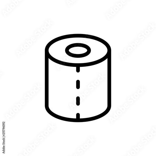toilet paper icon vector illustration