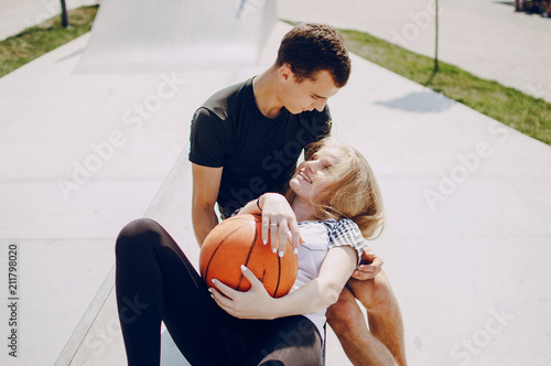 couple doing sporty activities together