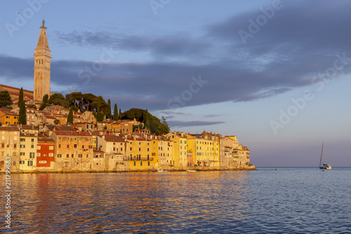 Cityscape of Rovinj town in Croatia