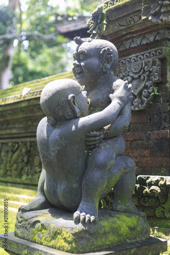 Sculpture of a couple making sex