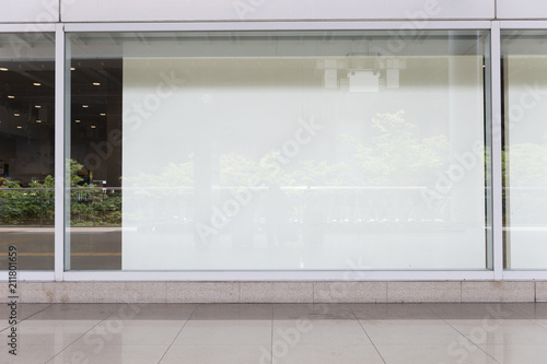 Shop Boutique Store Front with Big Window and Place for Name Fototapet