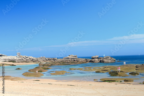 plage de tregastel - cote de granit rose