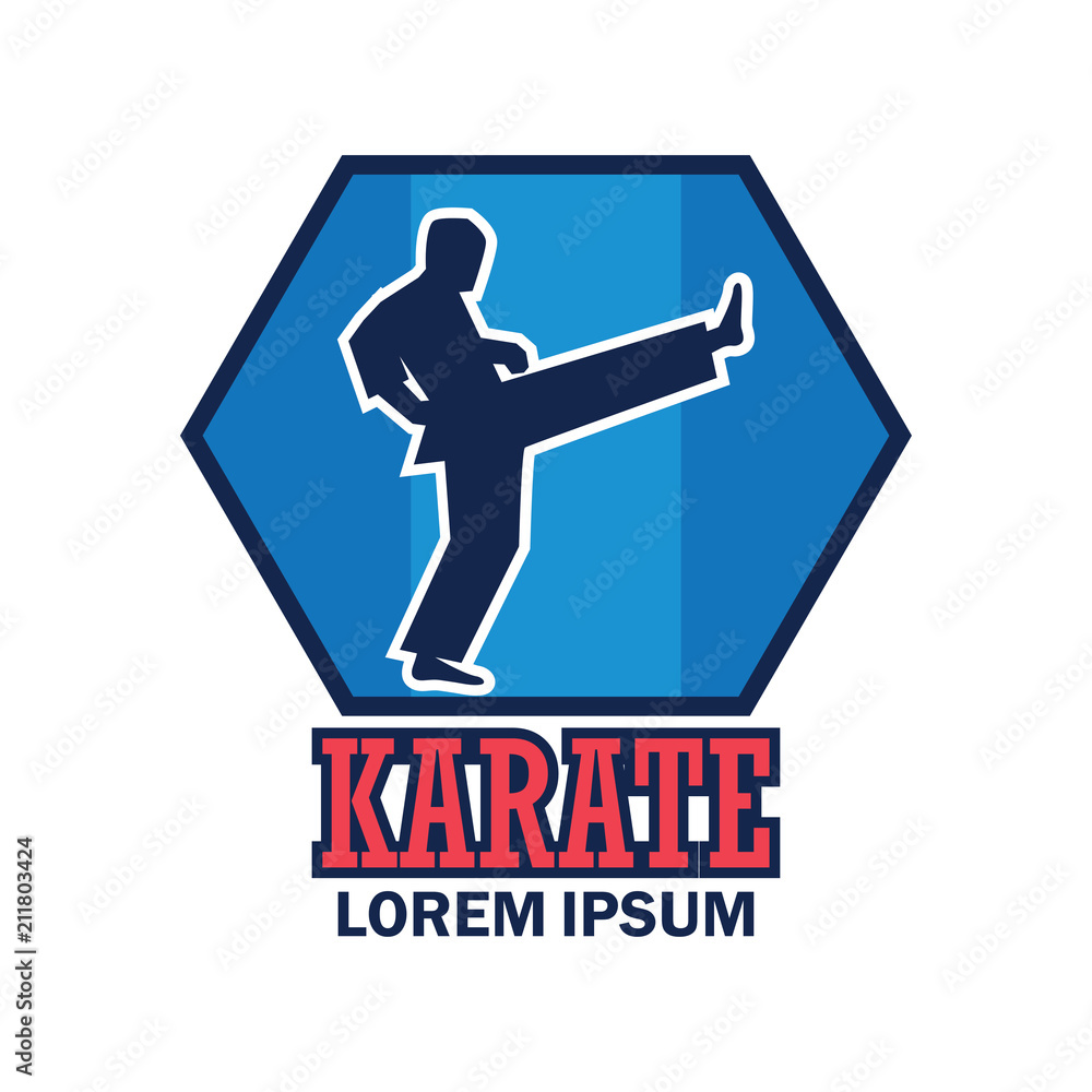 martial logo / karate with text space for your slogan / tag line, vector illustration martial logo / karate with text space for your slogan / tag line, vector illustration
