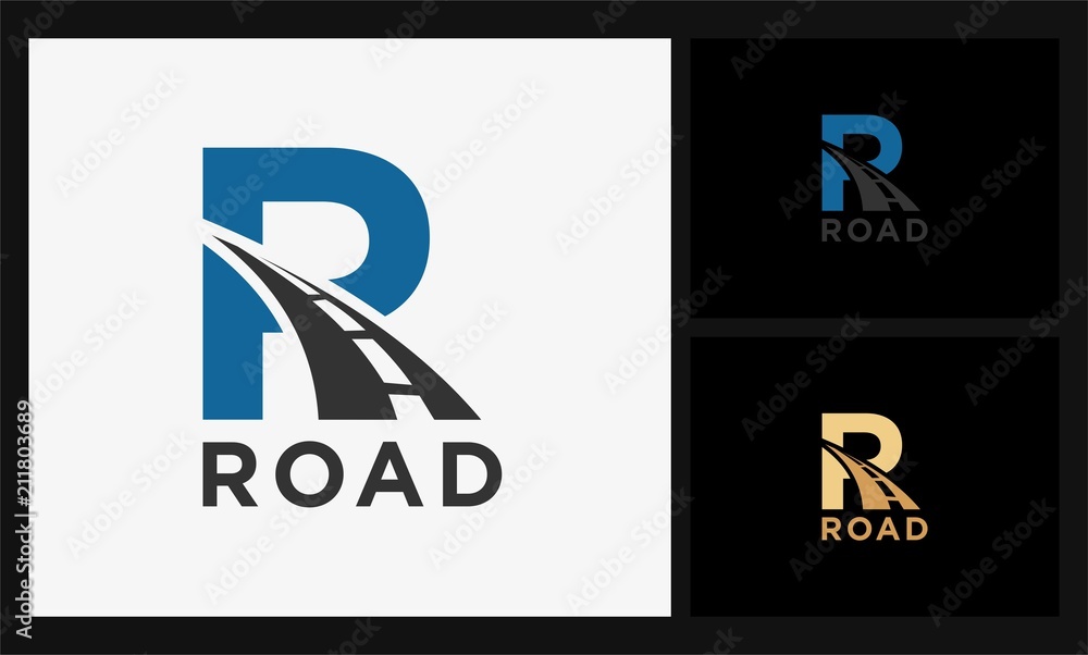 R road logo Stock Vector | Adobe Stock