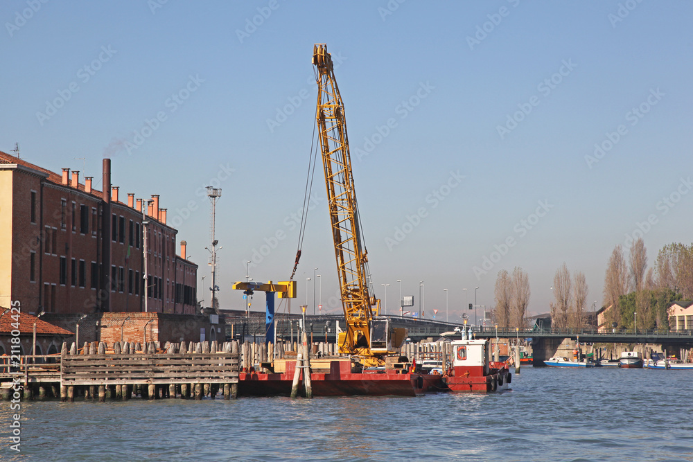 Crane Barge Venice