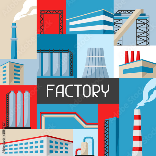 Industrial factory background.