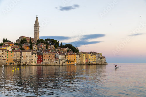 Cityscape of Rovinj town in Croatia