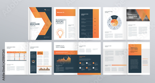 template layout  for company profile ,annual report , brochures, flyers, leaflet, magazine,book with cover page design .
