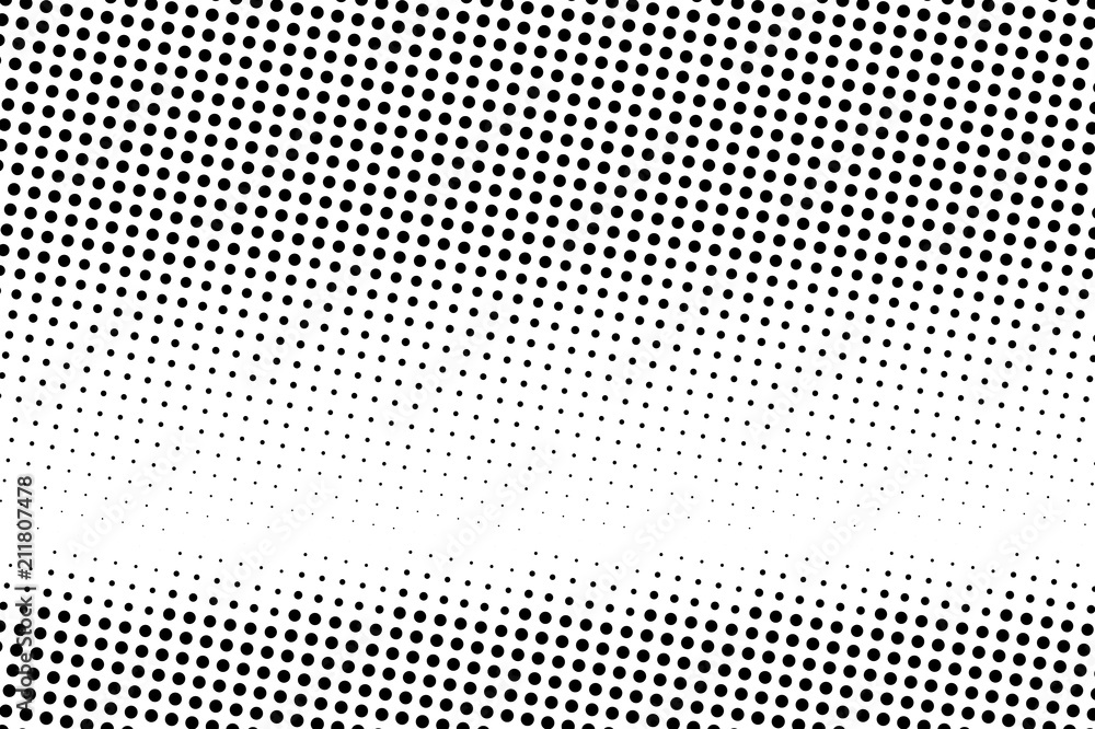 Halftone background. Abstract Pattern in pop art style. Vintage, retro backdrop. Futuristic panel Vector illustration 