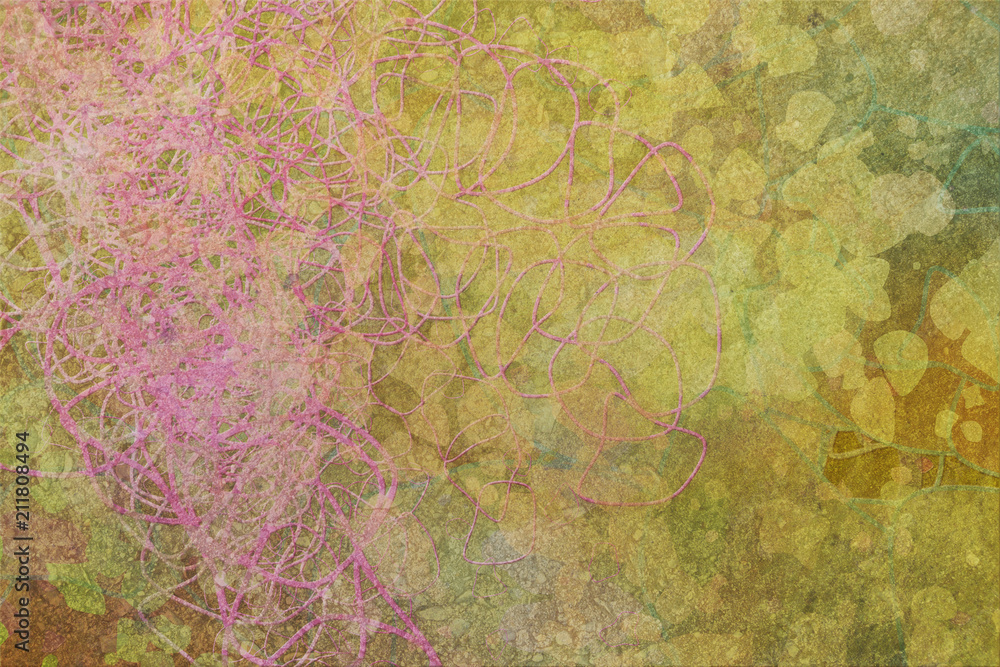 Grunge & rough. Shape, illustration, canvas & digital.