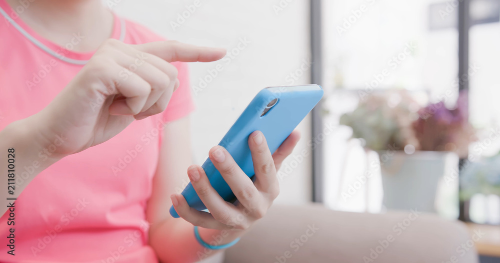 woman use phone