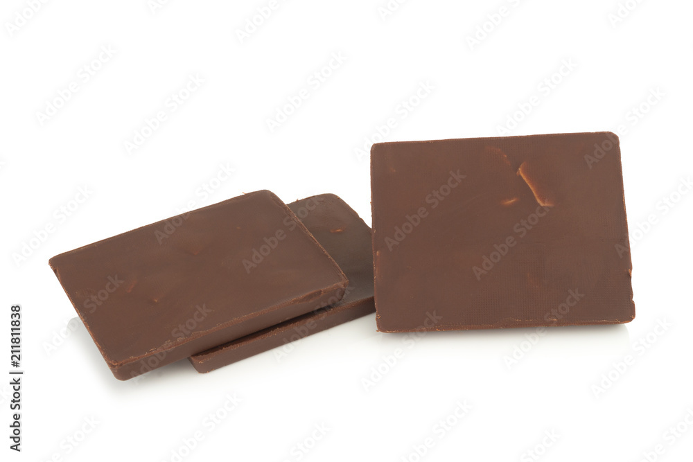 chocolate isolated on white background chocolate isolated on white background