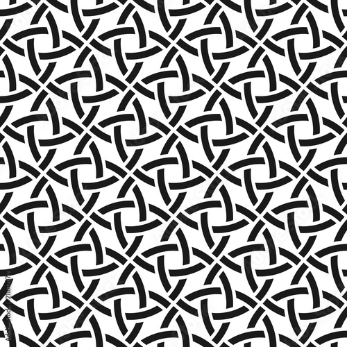 Celtic monochrome seamless pattern