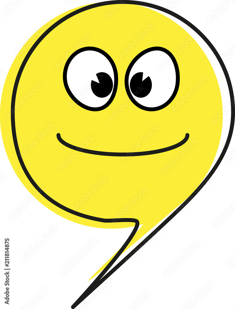 Fototapeta premium Emoticon - Happiness - Vector