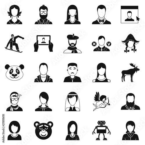 Nation icons set. Simple set of 25 nation vector icons for web isolated on white background