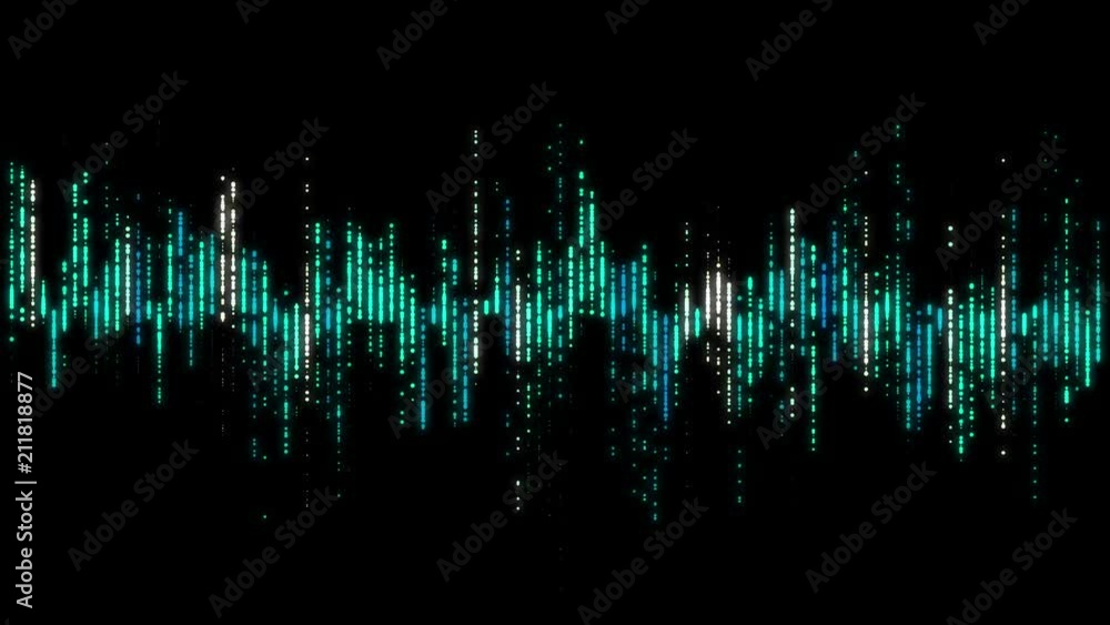 Music equalizer, audio waves or sound frequency in lines, digital player waveform, hud for sound technology or tune bar, recorder signal. Available in 4K video render footage. Music equalizer, audio waves or sound frequency in lines, digital player waveform, hud for sound technology or tune bar, recorder signal. Available in 4K video render footage.