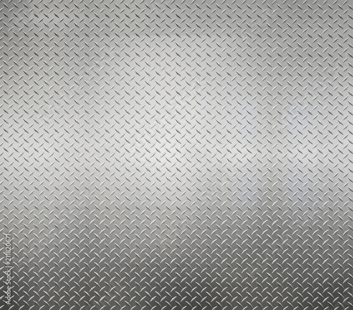 Fototapeta Biała srebrna metalowa płyta przemysłowa ściana diamentowa stalowa wzorzyste tło