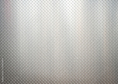 White silver metal industrial plate wall diamond steel patterned background
