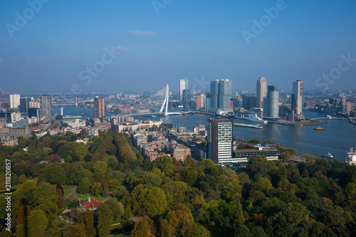 Cityscape of downtown Rotterdam