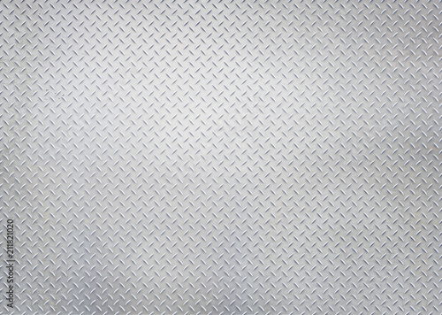 White silver metal industrial plate wall diamond steel patterned background