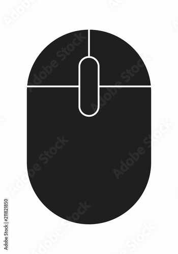 Isolated mouse illustration
