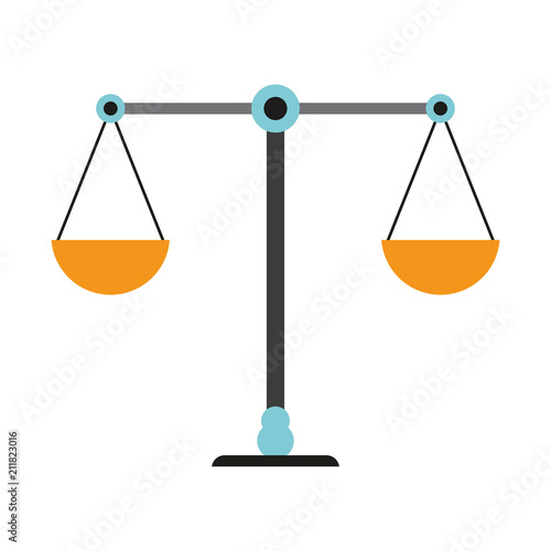 Justice balance symbol vector illustration graphic design