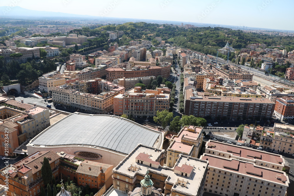Rome in Italy from above