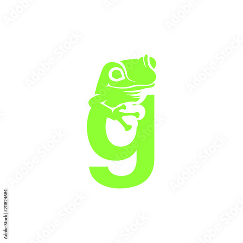 frog letter logo simple modern artwork