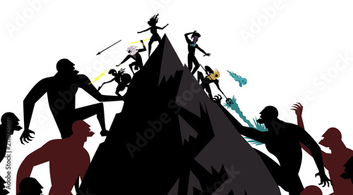 titanomachy war of greek gods versus giant titans