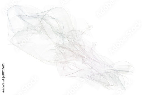 Abstract illustrations of smoky line art, conceptual. Canvas, generative, cover & backdrop.