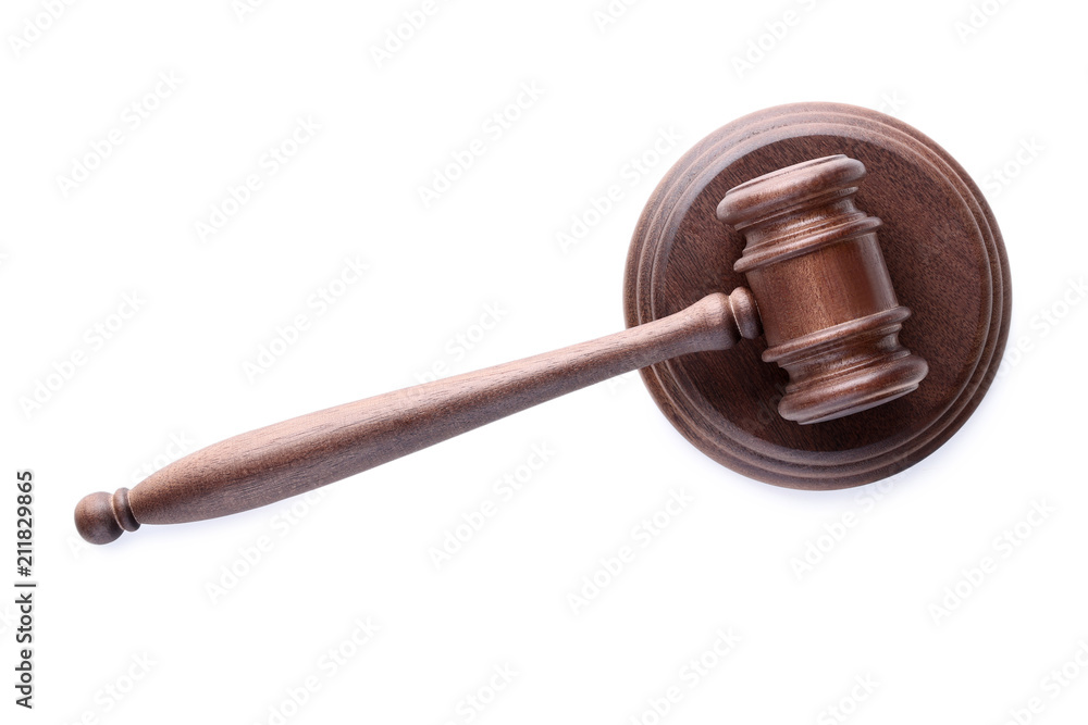 Judge gavel isolated on white background Judge gavel isolated on white background