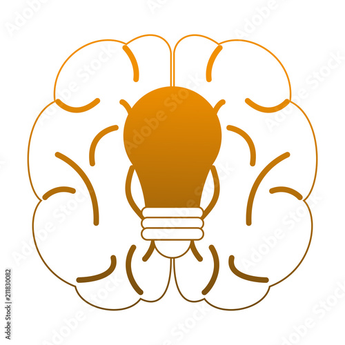 Braind and big idea vector illustration graphic design