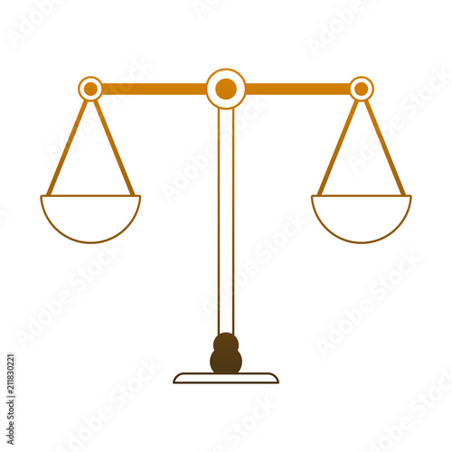 Justice balance symbol vector illustration graphic design