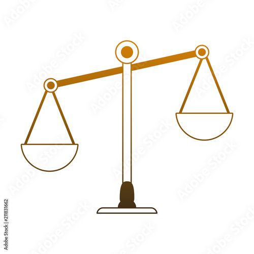 Justice balance symbol vector illustration graphic design