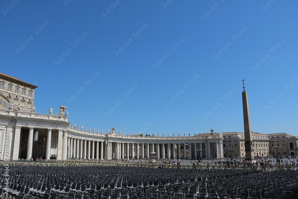 St. Peter's Basilica at St. Peter's Square in the Vatican in Rome, Italy