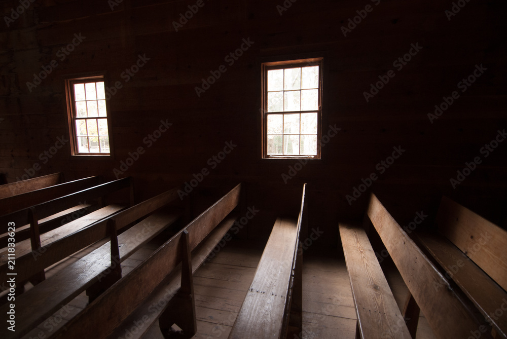 Church Empty Bench Church Empty Bench