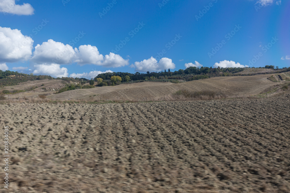 Sowing field in Italy