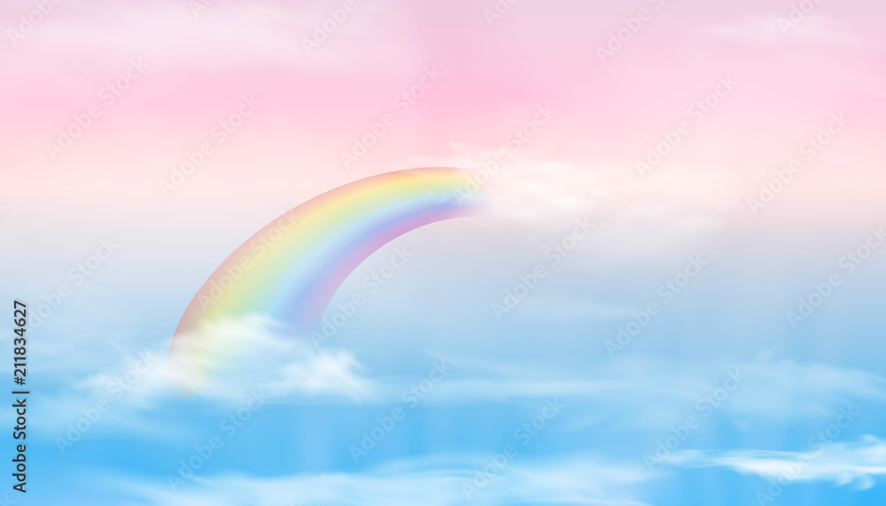 Premium Vector  Pastel of sky and soft cloud abstract background
