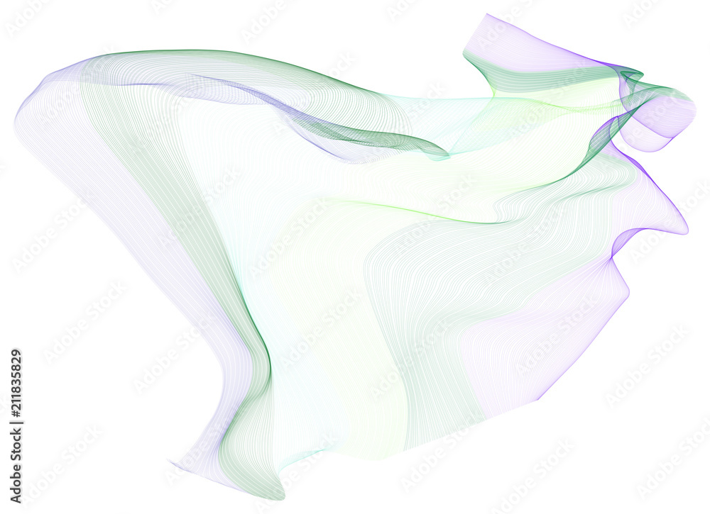 Fototapeta premium Illustrations of smoky line art. Abstract, drawing, creative & wallpaper.