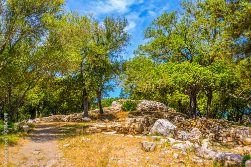 Ses Paisses ancient ruins near Arta, Mallorca, Spain photo