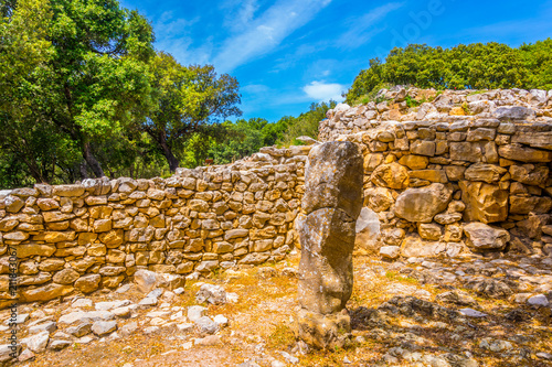 Ses Paisses ancient ruins near Arta, Mallorca, Spain photo