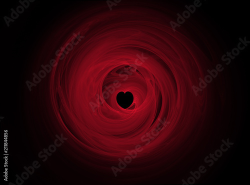 Abstract fractal background for Valentine's day.