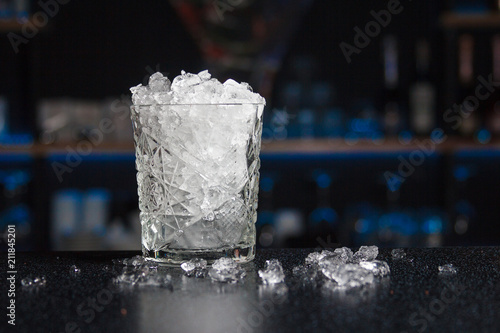 Rox glass filled full of crash ice