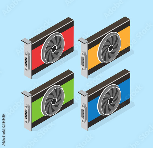 Video card set of mining bitcoin