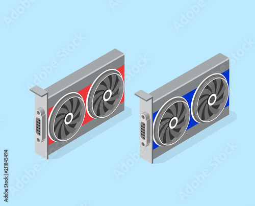 Video card set of mining bitcoin