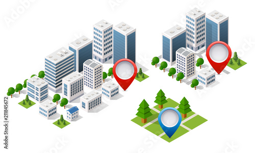 3d map isometric city