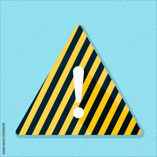 Exclamation Danger sign illustration