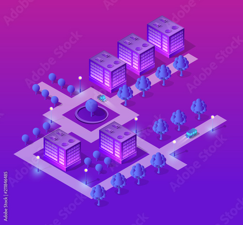 set of violet colors